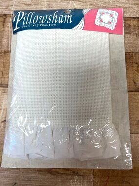 Pillowsham Cross Stitch Fabric 12" X 12" Lace Ruffle Aida Fabric